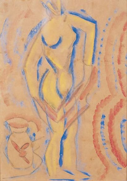 Celso LAGAR - 1891-1966
NU À SA TOILETTE...
