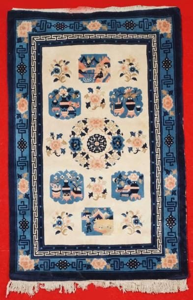 Original Tapis de CHINE (Pékin) vers 1980,...
