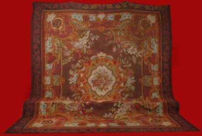 Important tapis d'AUBUSSON époque Louis Philippe...