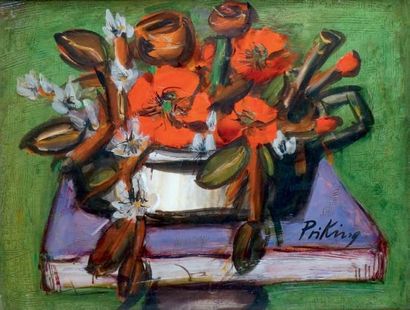 Franz PRIKING - 1929-1979
PANIER DE FLEURS...