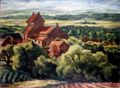Yves ALIX - 1890-1966
L'ÉGLISE DE NOINTEL...
