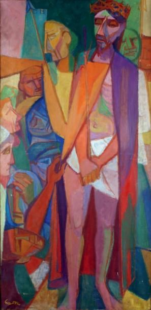 Yves ALIX - 1890-1959
ECCE HOMO, 1950 Huile...