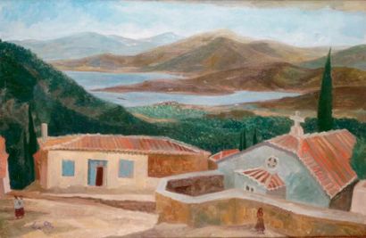 Yves ALIX - 1890-1957
VILLAGE DE GRÈCE, 1935...