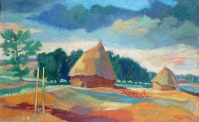 Yves ALIX - 1890-1955
LES MEULES, 1943 Huile...