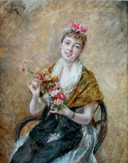 Édouard Léon GARRIDO - 1856-1949
JEUNE FILLE...
