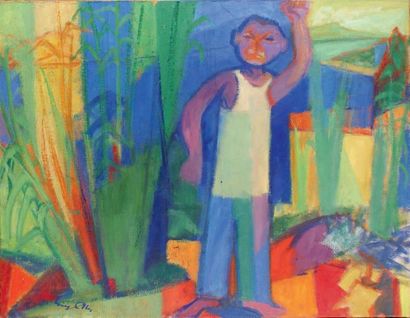 Yves ALIX - 1890-1950
LE SALUT, 1951 Huile...