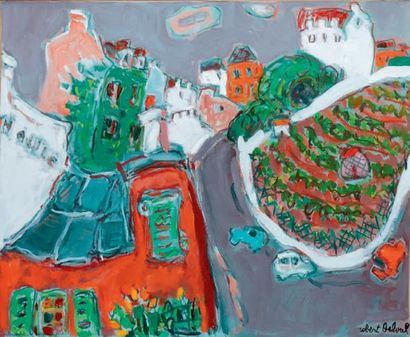Robert DELVAL, né en 1934
MONTMARTRE Huile...