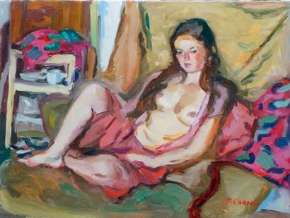Pierre CORNU - 1895-1996
LE MODÈLE AU SOFA...
