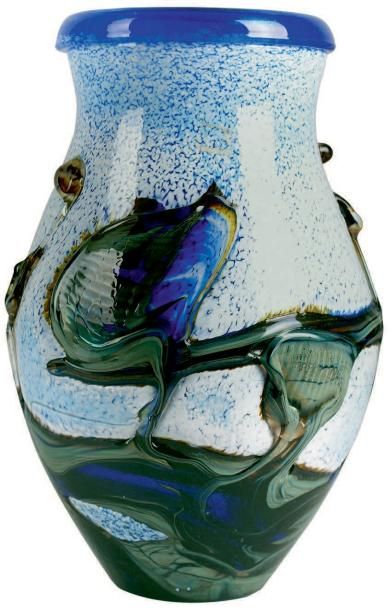 Claude NOVARO, né en 1943
Vase balustre en...
