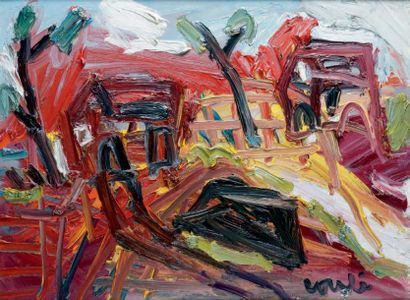 Thierry LOULÉ, né en 1967
PAYSAGE Huile sur...