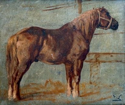 Evariste LUMINAIS - 1822-1896
LE CHEVAL Huile...