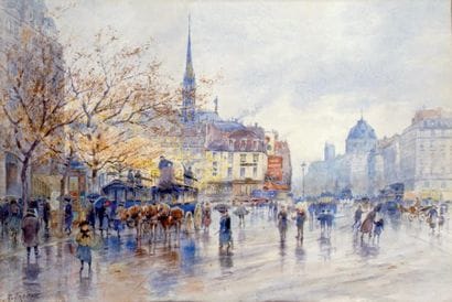 Georges FRAIPONT - 1873-1912
JOUR DE PLUIE...