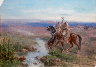 Paul PASCAL - 1832-1903
FAUCONNIERS ARABES...