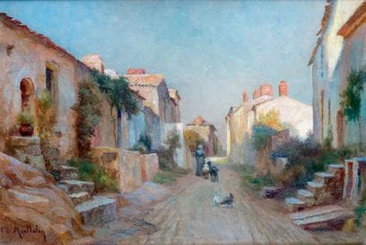 François de MONTHOLON - 1856-1940
RUE ANIMÉE...
