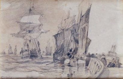 Paul Jean CLAYS - 1819-1900
LE PORT DE CALAIS,...