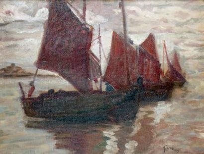 Paul-Élie GERNEZ - 1888-1948
BATEAU DANS...