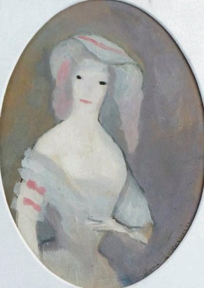 Marie LAURENCIN - 1883-1956
PORTRAIT DE JEUNE...