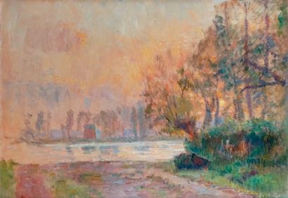 Albert LEBOURG - 1849-1928
BORD DE SEINE...