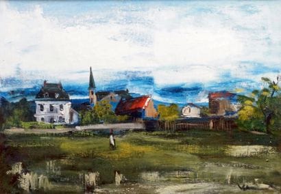 Maurice de VLAMINCK - 1876-1958
LE VILLAGE,...