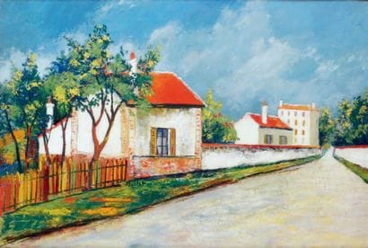 Élisée MACLET - 1881-1962
ROUTE EN BANLIEUE,...