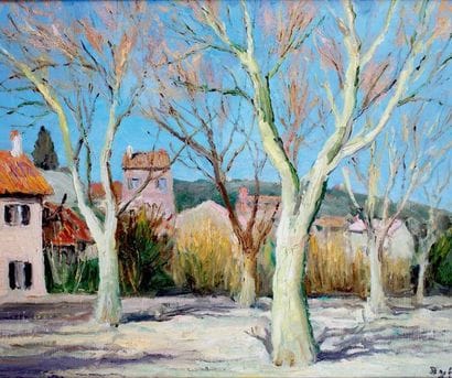 Marcel DYF - 1899-1985
PLATANES EN PROVENCE...