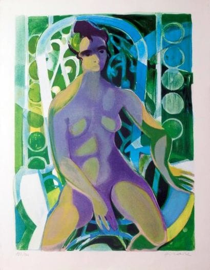 Camille HILAIRE (1916-2004)
Nu assis. Lithographie...