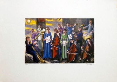 Elie PESATORI (1923-2000)
Le concert, 1986....