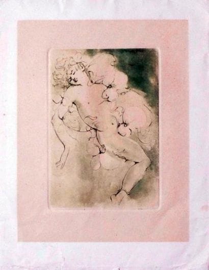 Léonor FINI (1908-1996)
Le nu. Aquatinte...