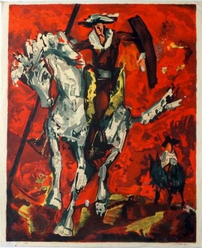 Henry d'ANTY (1910-1998)
Don Quichotte. Lithographie...