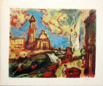 Henry d'ANTY (1910-1998)
Gondole à Venise....