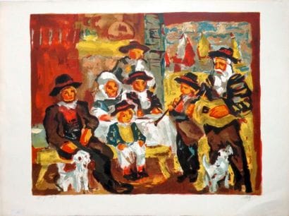 Henry d'ANTY (1910-1998)
Les joueurs de cornemuse....