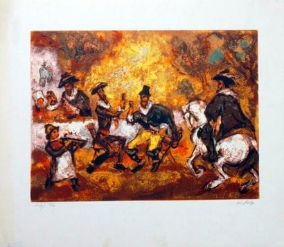 Henry d'ANTY (1910-1998)
Don Quichotte. Lithographie...