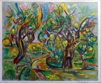 Pinchus KREMEGNE (1890-1981)
Les arbres....
