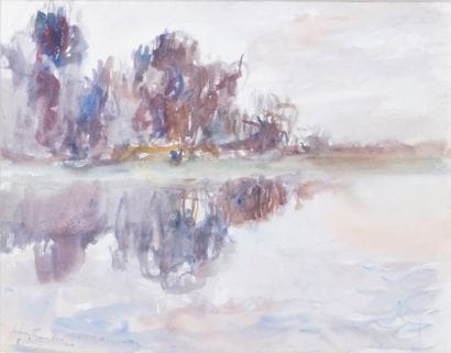 André BARBIER - 1883-1970
BORD DE RIVIÈRE...