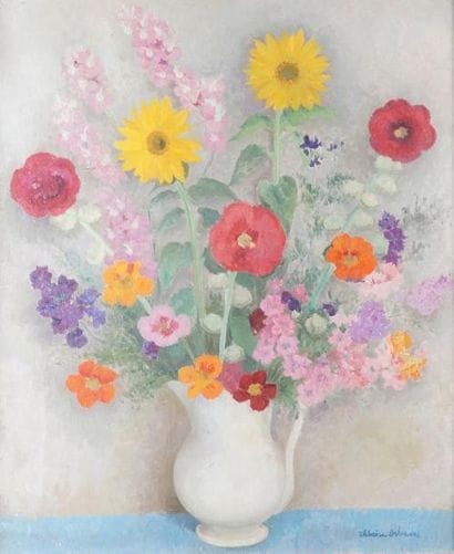 Thérèse DEBAINS - 1907-1975
VASE DE FLEURS...