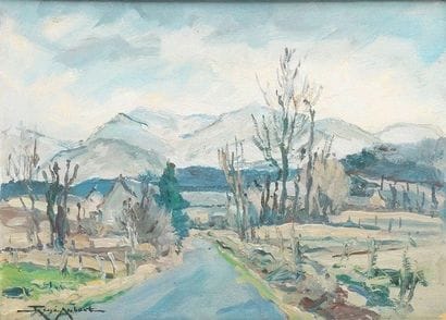 René AUBERT - 1894-1977
LA ROUTE D'AUVERGNE...