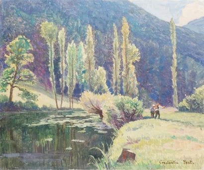 Constantin FONT - 1890-1954
BORD DE RIVIÈRE...