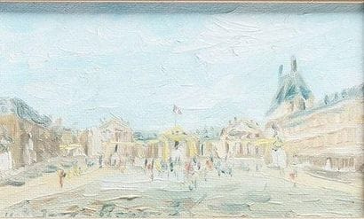 Jorge BORRAS, né en 1952
LA COUR DU CHATEAU...
