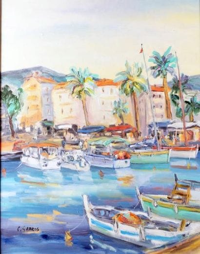 Catherine GARROS, née en 1954
LE PORT D'AJACCIO...