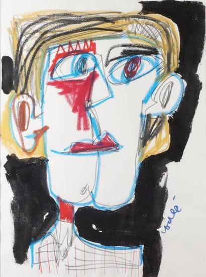 Thierry LOULÉ, né en 1967
PORTRAIT SUR FOND...