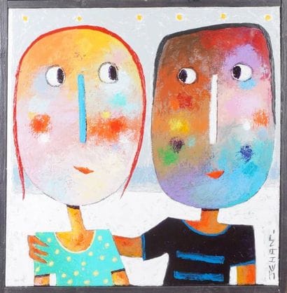 Christophe JEHAN, né en 1961
LES AMOUREUX...