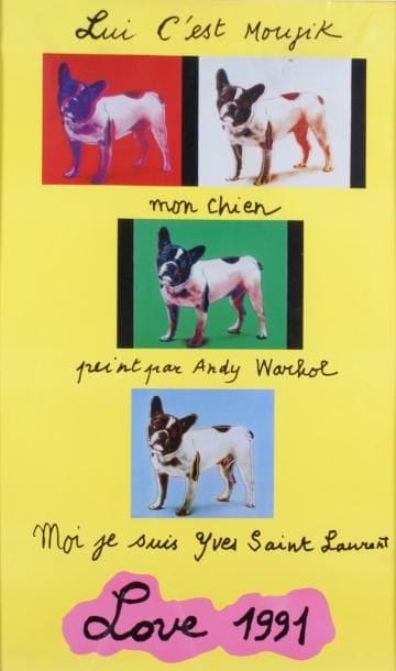 Yves SAINT-LAURENT - 1936-2008 et Andy WARHOL...
