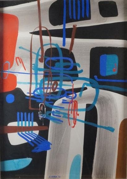 Xavier ZEVACO - 1925-2004
COMPOSITION, 1970...