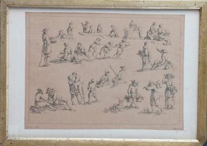 Carl DUNCKER (1808-1868)
SCÈNES DE GENRE...