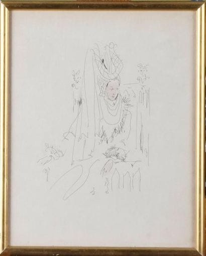 Christian BÉRARD (1902-1949)
FEMME AU HÉNIN...