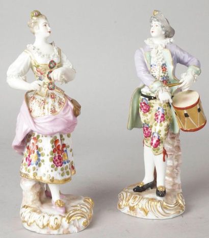 SAMSON, fin du XIXe siècle
PAIRE DE FIGURINES...