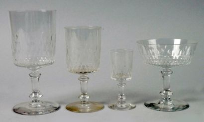 BACCARAT
SERVICE DE VERRES en cristal en...