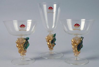 MURANO, BAROVIER & TOSO
DEUX COUPES et UN...