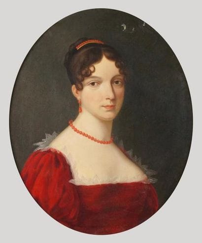 ÉCOLE FRANÇAISE, vers 1820
PORTRAIT DE FEMME...
