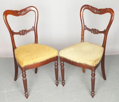 PAIRE DE CHAISES d'époque Louis-Philippe...